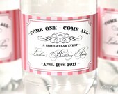 Water Bottle Labels . Come One Come All Collection (Pink) . by Loralee Lewis