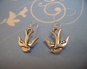 Silver Bird Earrings