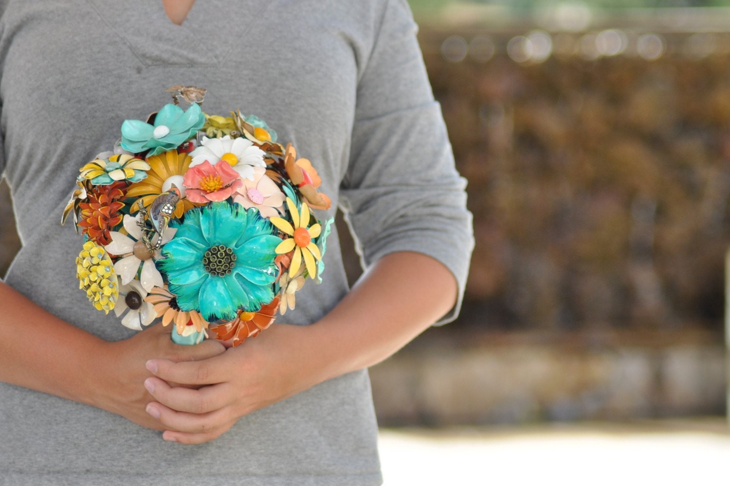 CUSTOM Bridal Jewelry Brooch Bouquet - to fit your colors, style & budget OOAK, vintage wedding bouquet