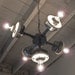 J A C K S - Handcrafted Galvanized Metal Hanging Plug-in 5-Light Chandelier