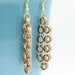Metallic Gold Chain Earrings with Paper Quilled Beads Eco Friendly Jewelry / Artisan Jewelry Eco Friendly Jewelry, Artisan Jewelry
