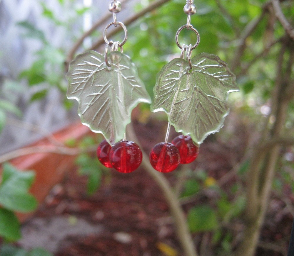 Red rocking Cherry Earrings