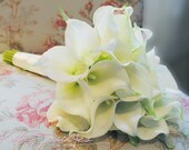 Wedding Bouquet Cream Calla Lily Real Touch Bridal Bouquet