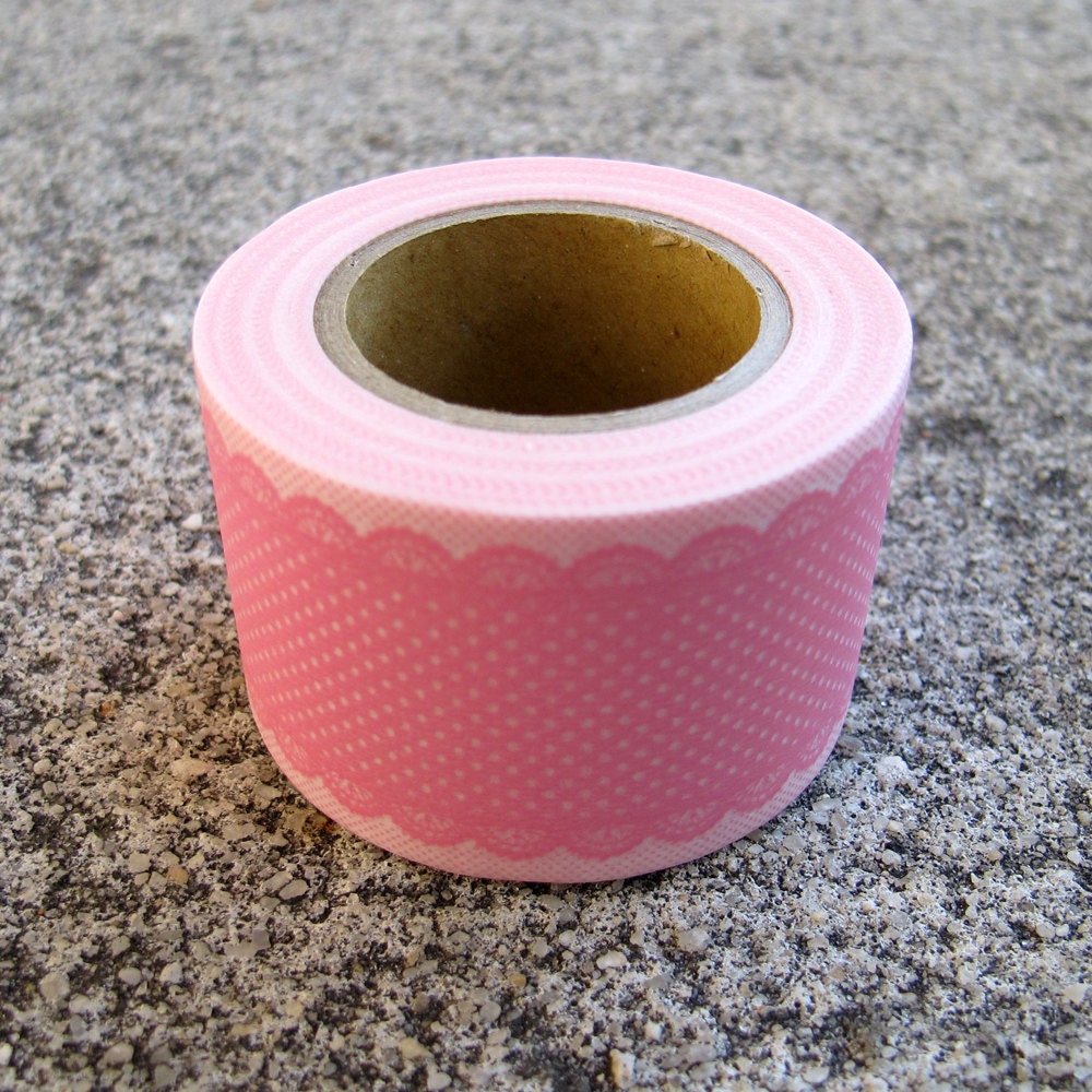 Japanese Washi Masking Tape Diary Series Single Large - Pink