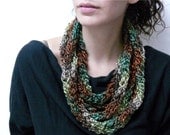 Stylish knitted layers' necklace