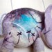 Adelina - Felt Elephant. Handmade Puppet, Art Marionette, Felted Animal, Stuffed Toy. lavender pink  blue lilac. Special order for Donna .