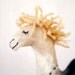 Camila - Felt Camel. Art  Marionette Puppet Felted Animals Handmade Soft Stuffed Toy. beige cream neutral ivory brown. MADE TO ORDER