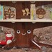 Happy Tree Bookshelf with 4 Wood Animal Bookends