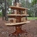 Happy Tree Bookshelf with 4 Wood Animal Bookends