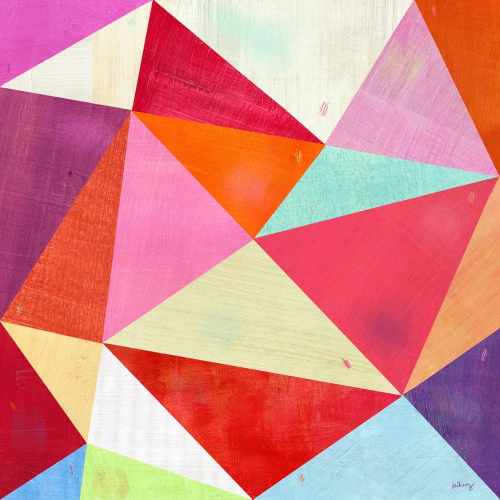 Pink Triangle Print
