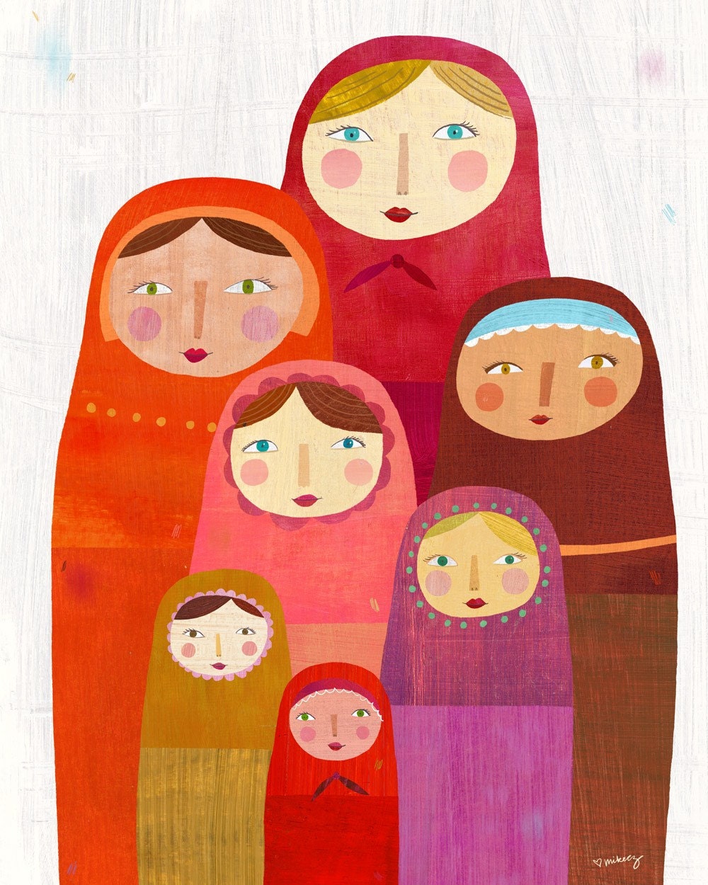 Matryoshka Dolls Print