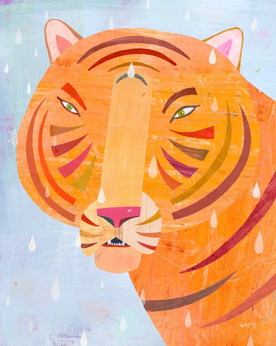 Raindrop Tiger Print