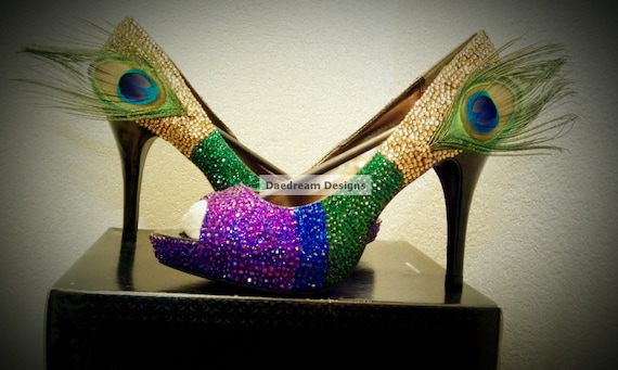 Peacock Bling Shoes