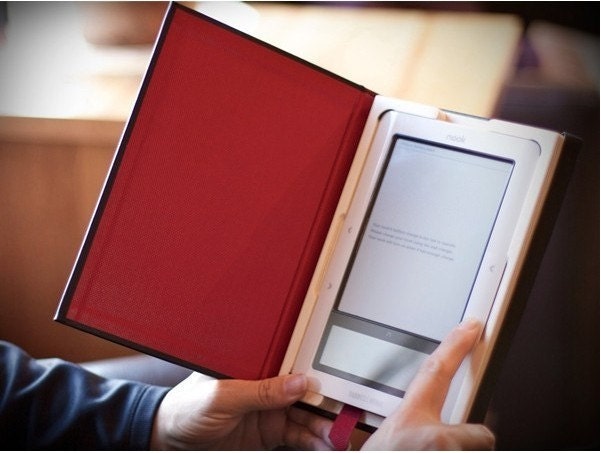 SALE Leather hand made case for Nook 3G WiFi ( available for iPad, iPod, iPhone, Kindle3 and more)
