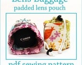 INSTANT DOWNLOAD Lens Luggage Padded Lens Pouch PDF sewing pattern