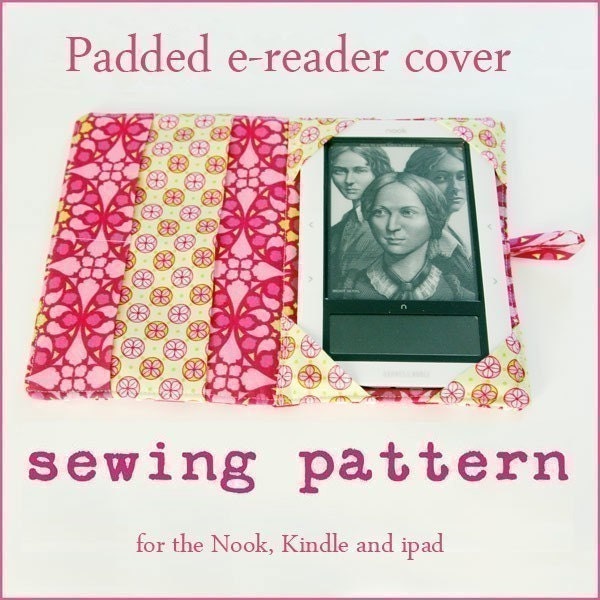 The Original Padded Kindle Cover PDF Pattern UPDATED to include newest ipad nook and kindle models