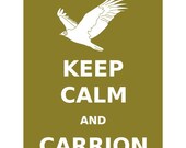 Keep Calm and Carrion Vulture 11x14 Print