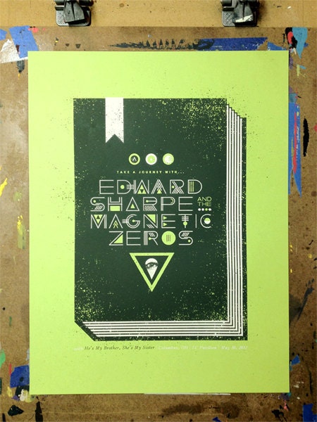 Edward Sharpe and the Magnetic Zeros concert poster