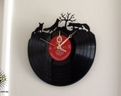 Record Clock - Out Foxed Fox  - recycled