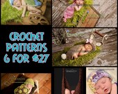 Crochet Pattern Bundle - Cuddle Critter Capes - 6 for 27.00 - Digital PDF Files (not finished items)