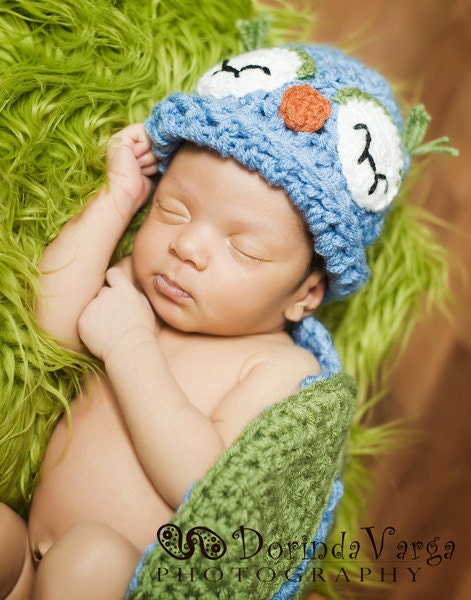 Instant Download Crochet Pattern - Owlette Owl - Cuddle Critter Cape Set - Newborn Photography Prop