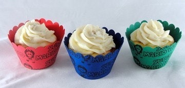 Super Mario Brothers Cupcake Wrappers