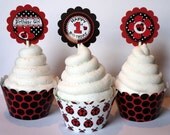 Ladybug Cupcake Toppers