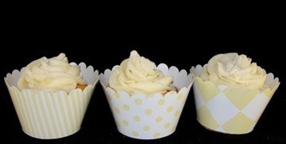 Yellow Cupcake Wrappers