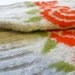 Long Fingerless Gloves, Fingerless Mittens, English Red Rose in Pearl Grey and Tartan Scarlet Lambswool -  MADE TO ORDER