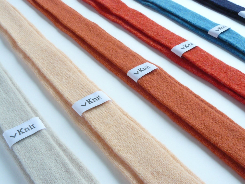 Mens Orange Knit Tie
