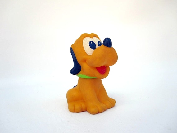 Vintage Pluto Squeak Toy Bath or Dog Toy Disney Souvenir