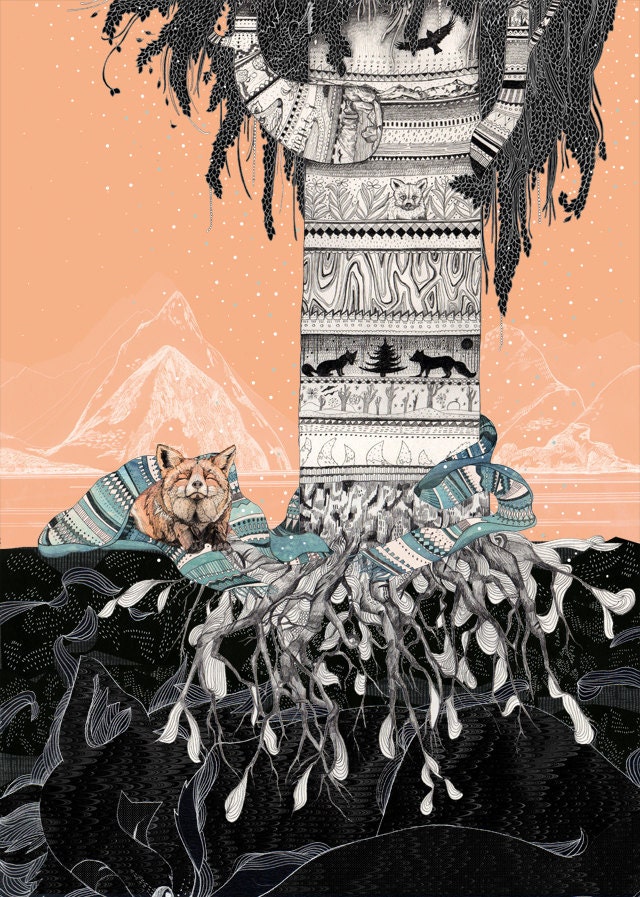 Fox Tree // A3 print