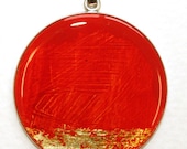 Round Pendant - Parisian Red