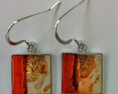 Square Earrings - Antique Velvet - St. Paul-de-Vence - France