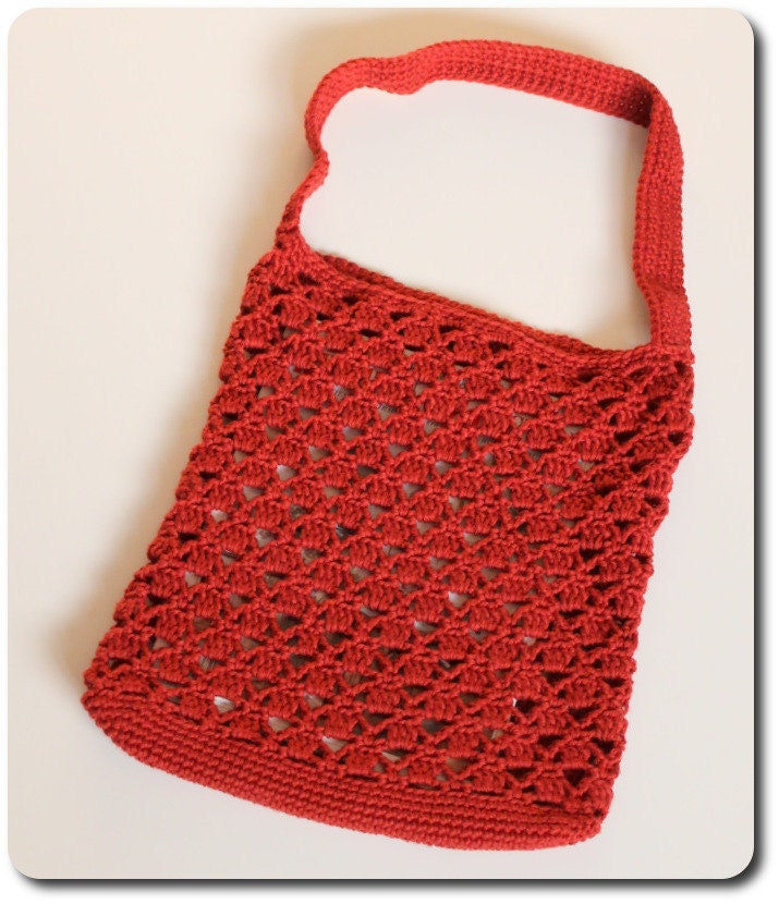 Crochet Tote Bag (Pyramid Safari Bag)