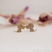 LION Stud Earrings Sterling Silver Mini Zoo series