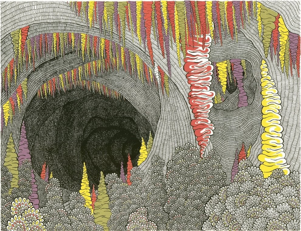 Color Cave Screenprint 22x30