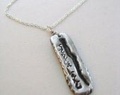 Silver Seneca Lake Necklace - SENECA DRUMS