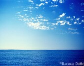 photograph - 5x7, ready to frame, matted, blue, ocean, cape cod, lustre print