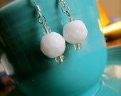 Milk Glass earrings dangle