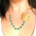 Ive Got Sunshine fabric flower necklace rosette