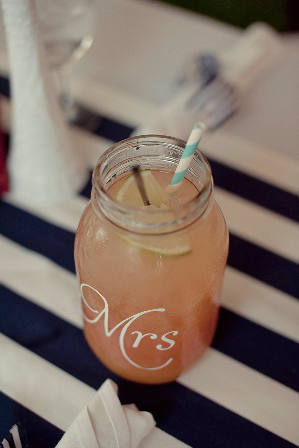 Mr & Mrs Mason Jars- script