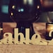 Modern Table Numbers- Standing Paper, 1-9