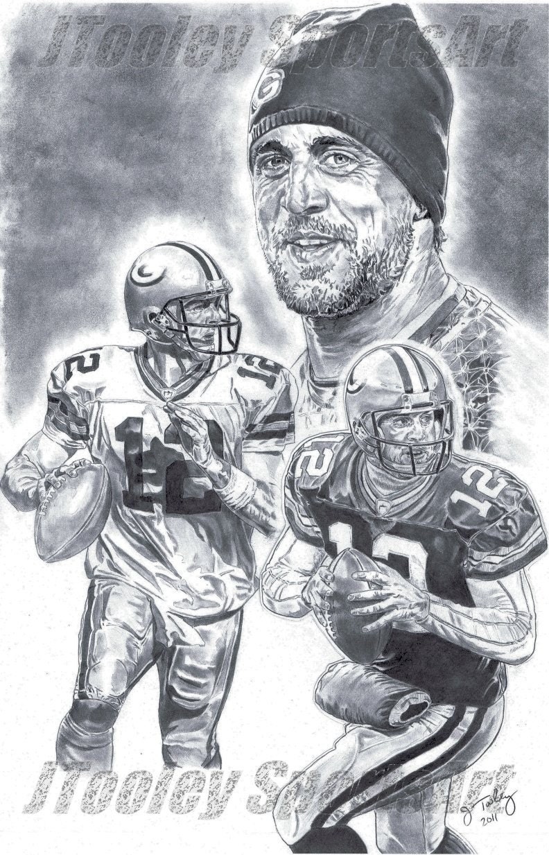 aaron rodgers green bay coloring pages - photo #48