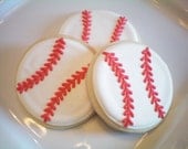Baseball Sugar Cookies