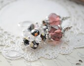 Lover's Night Sky-- Swarovski crystal earrings