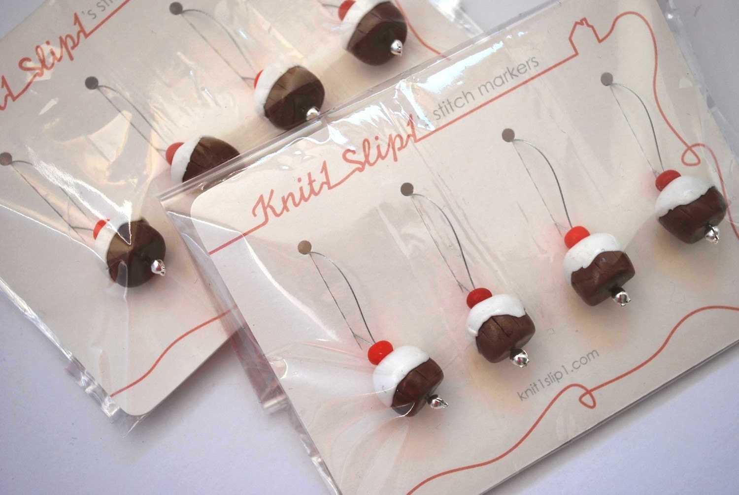 Sticky Bun Stitch Markers (Set of 4)