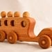 Wooden Toy Bus Organic Cherry Passenger Car Kids Gift