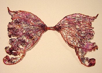 OOAK Fairy Wings-Iridescent-Copper Spirit- Sized for Dolls and Bears-(Made to Order by Request)