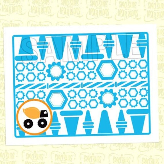 Construction Birthday Party Placemats /Tray Liners from the Construction Crew DIY Printable Collection by Spaceships and Laser Beams